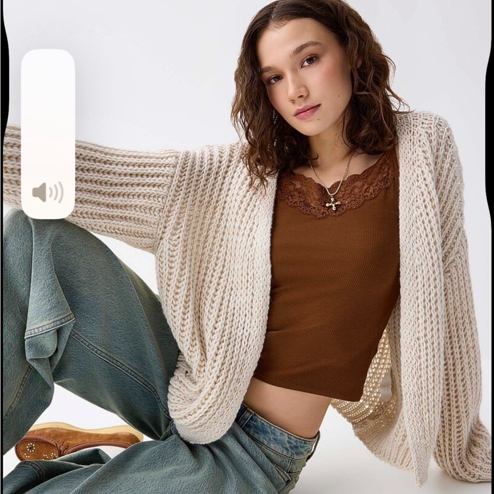Twik Black Ribbed Cardigan